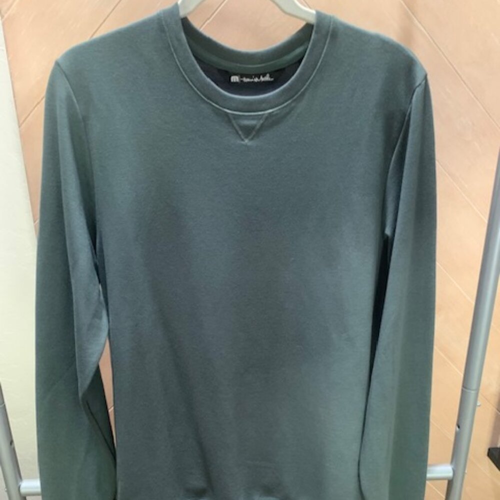 Unisex Travis Matthew Dark olive green pullover/sweater.